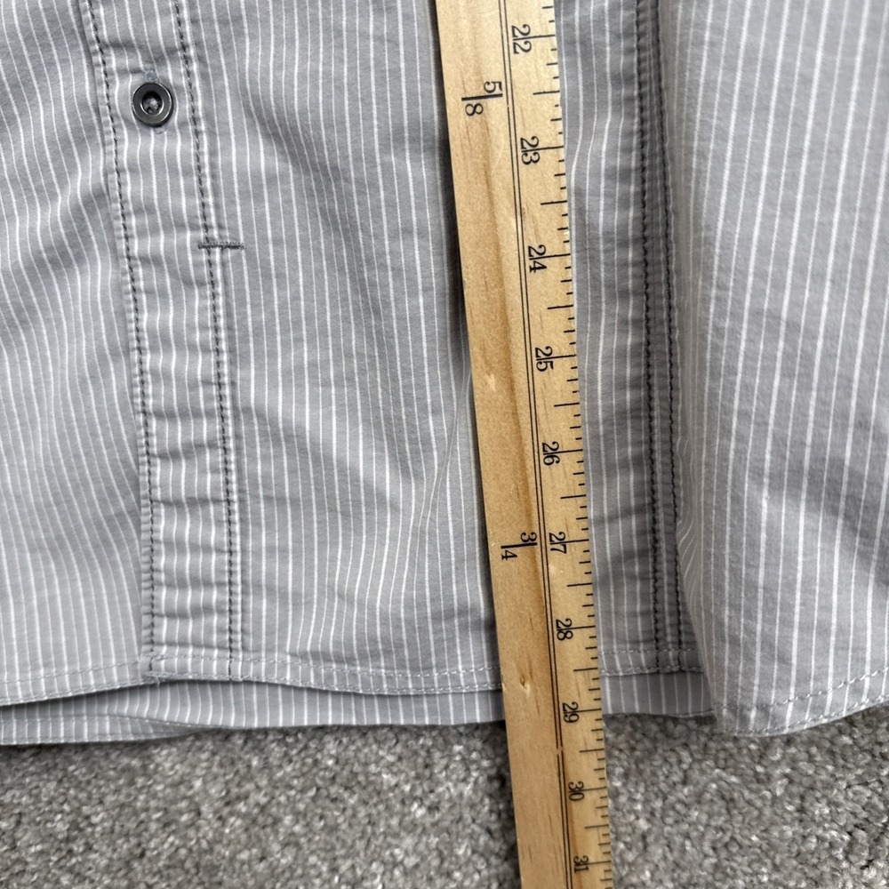 Fox Racing‎ Night Grooves Long Sleeve Woven Shirt Men's Size Large Gray Striped - Picture 6 of 9